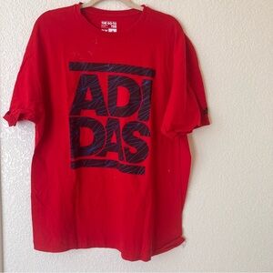 Adidas The Go- To Tee Men's Red T-Shirt  2X used good condition